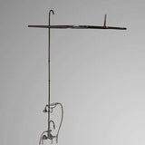 Gooseneck Tub Faucet with Shower Rod and Riser