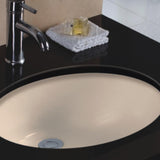 Gorham Vitreous China Oval Undermount Sink - Bisque
