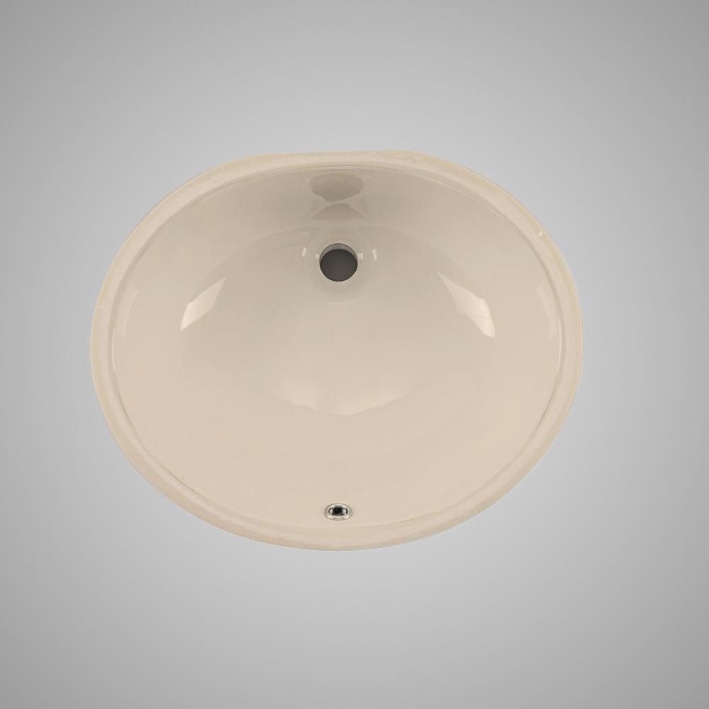 Gorham Vitreous China Oval Undermount Sink - Bisque