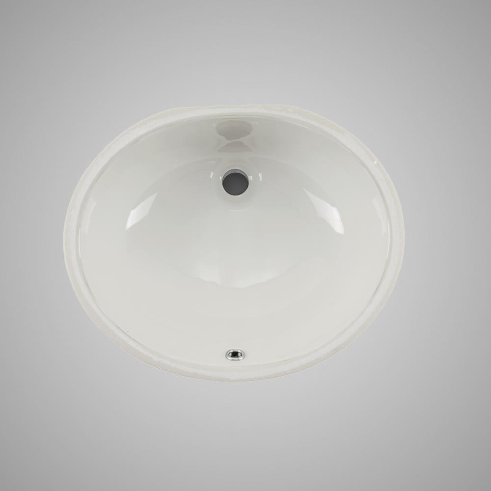 Gorham Vitreous China Oval Undermount Sink - White