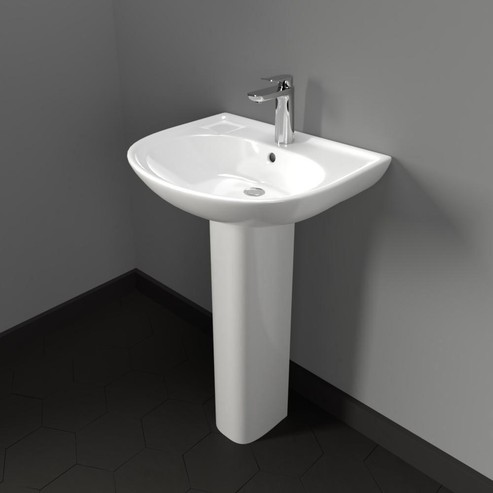 Grafton 100 Vitreous China Pedestal Sink