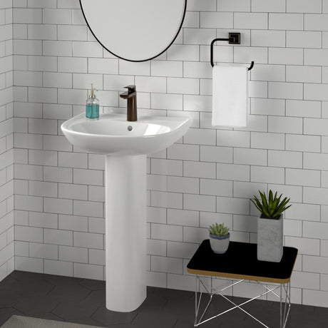 Grafton 100 Vitreous China Pedestal Sink