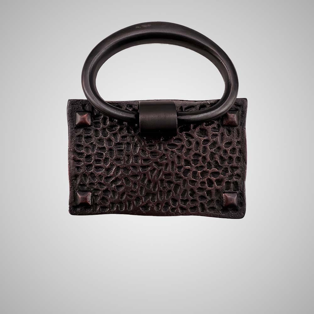 Hammered Cabinet Pull with Ring