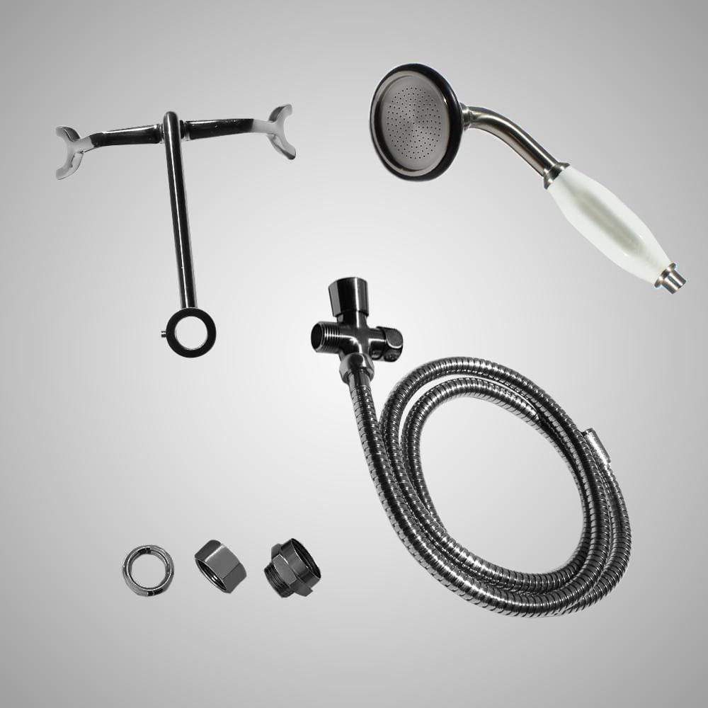 Hand-Held Shower Conversion Kit with Hand Shower and Hose