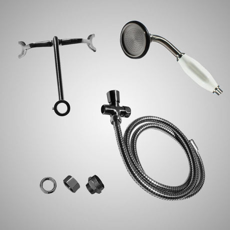 Hand-Held Shower Conversion Kit with Hand Shower and Hose