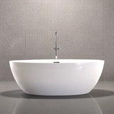 Haporan Acrylic Freestanding Tub with Integral Drain and Overflow