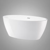 Haporan Acrylic Freestanding Tub with Integral Drain and Overflow