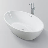 Haporan Acrylic Freestanding Tub with Integral Drain and Overflow