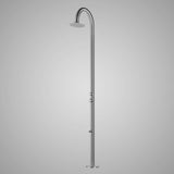 Hart Freestanding Stainless Steel Outdoor Shower with Foot Shower - Brushed Finish