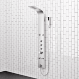 Helma Pressure Balance Stainless Steel Shower Panel with Hand Shower