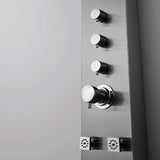 Helma Pressure Balance Stainless Steel Shower Panel with Hand Shower