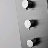 Helma Pressure Balance Stainless Steel Shower Panel with Hand Shower