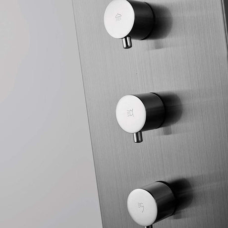 Helma Pressure Balance Stainless Steel Shower Panel with Hand Shower