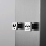 Helma Pressure Balance Stainless Steel Shower Panel with Hand Shower