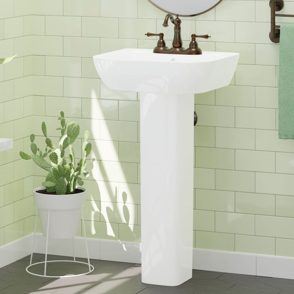 Hinckley 100 Vitreous China Pedestal Sink