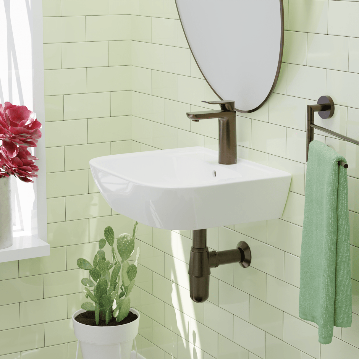 Hinckley 100 Vitreous China Wall-Mount Sink