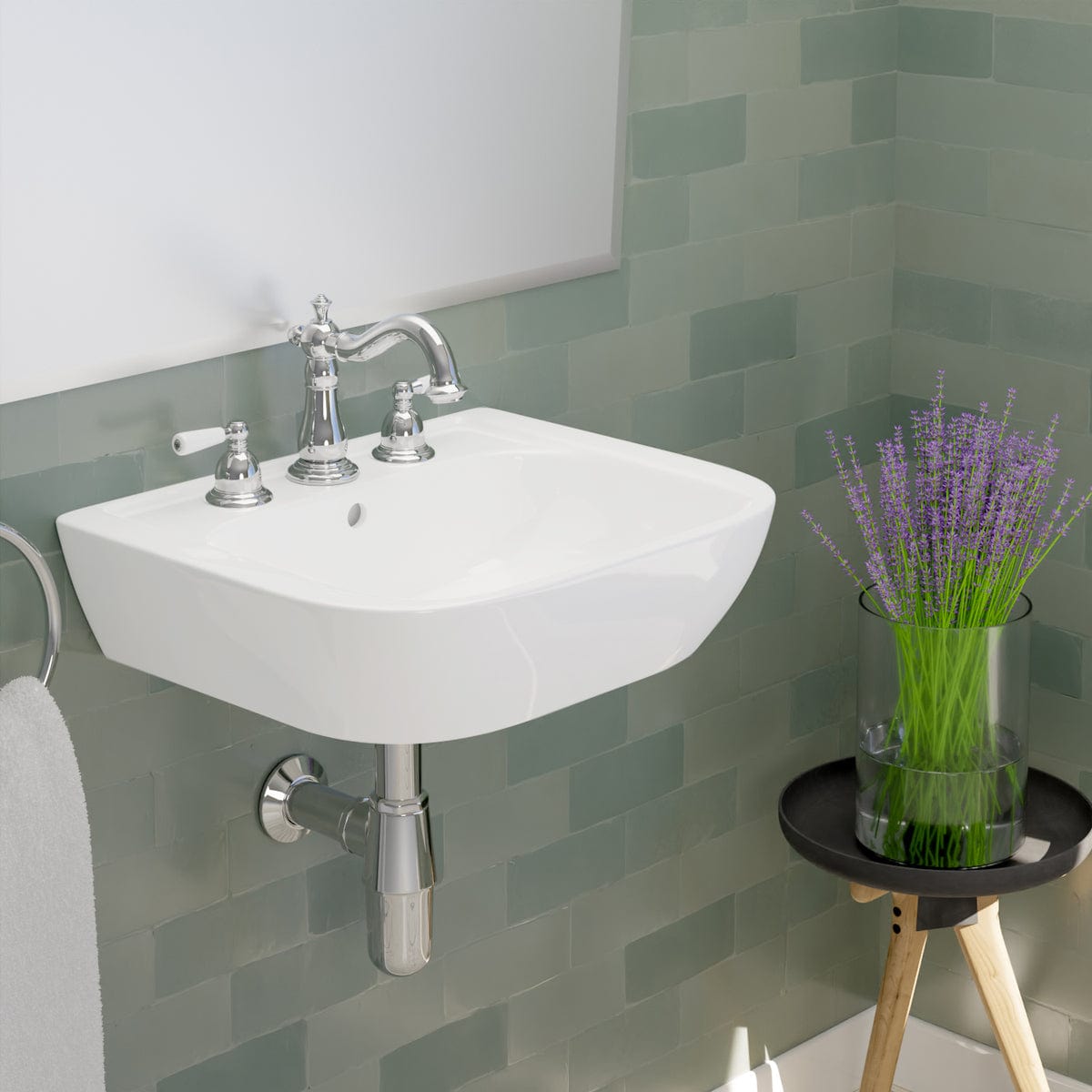 Hinckley 200 Vitreous China Wall-Mount Sink