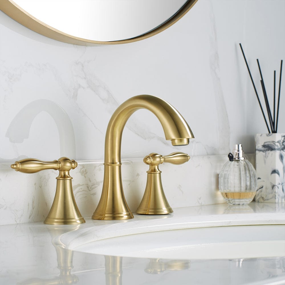 Hirzai Two-Handle 8-Inch Widespread Bathroom Faucet – Magnus Home