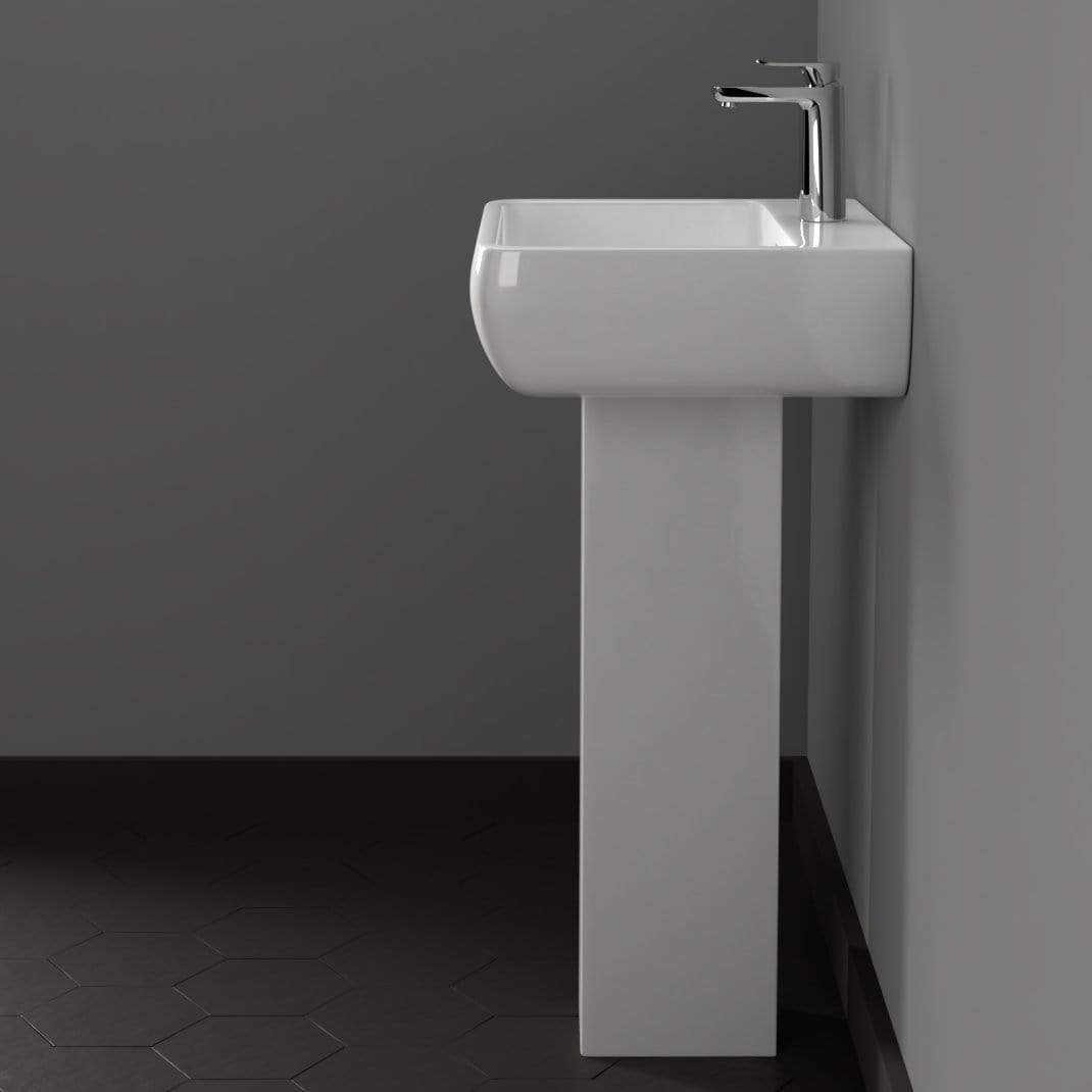 Hudson 100 Vitreous China Pedestal Sink