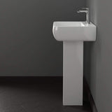 Hudson 200 Vitreous China Pedestal Sink