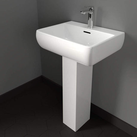 Hudson 200 Vitreous China Pedestal Sink