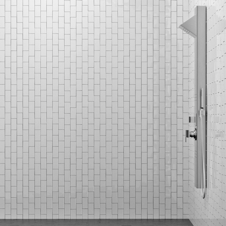 Jara Pressure Balance Stainless Steel Shower Panel with Hand Shower - Polished Finish