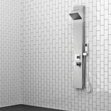 Jara Pressure Balance Stainless Steel Shower Panel with Hand Shower - Polished Finish