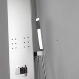 Jara Pressure Balance Stainless Steel Shower Panel with Hand Shower - Polished Finish