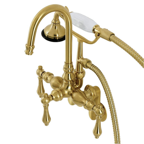 Jassen Wall-Mount Tub Faucet with Hand Shower