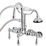 Jassen Wall-Mount Tub Faucet with Hand Shower