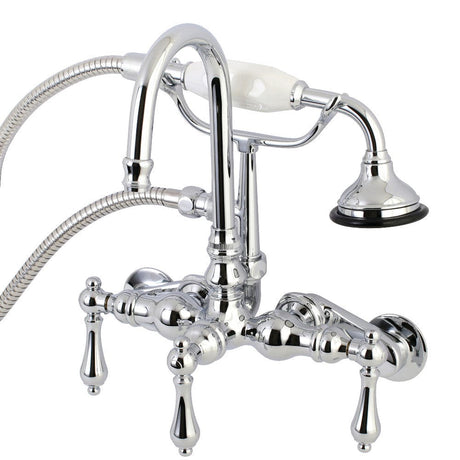 Jassen Wall-Mount Tub Faucet with Hand Shower