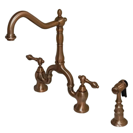 Jebley Bridge Kitchen Faucet with Brass Sprayer
