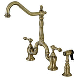 Jebley Bridge Kitchen Faucet with Brass Sprayer