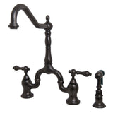 Jebley Bridge Kitchen Faucet with Brass Sprayer