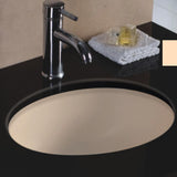 Jefferson Vitreous China Oval Undermount Sink - Bisque