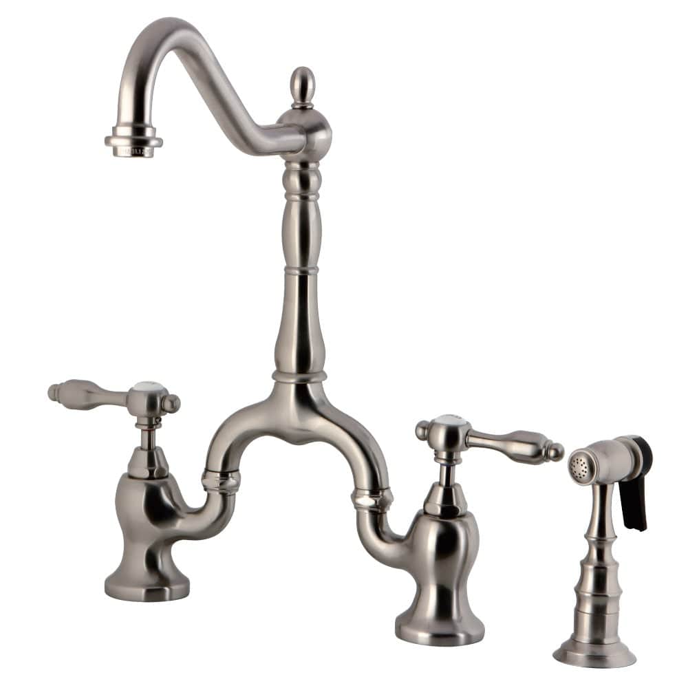 Jobley Bridge Kitchen Faucet with Brass Sprayer