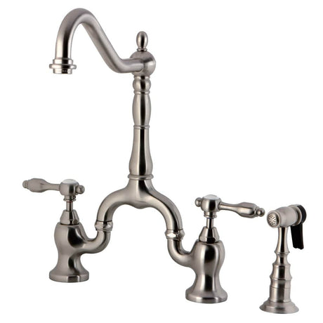 Jobley Bridge Kitchen Faucet with Brass Sprayer