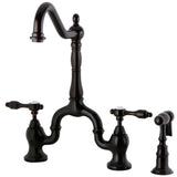 Jobley Bridge Kitchen Faucet with Brass Sprayer