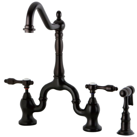 Jobley Bridge Kitchen Faucet with Brass Sprayer