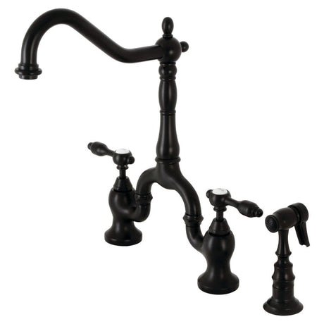 Jobley Bridge Kitchen Faucet with Brass Sprayer