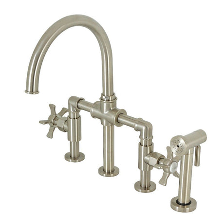 Kentley Bridge Kitchen Faucet with Brass Sprayer
