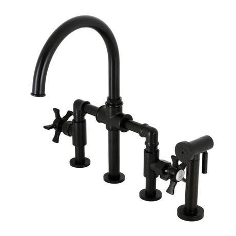 Kentley Bridge Kitchen Faucet with Brass Sprayer