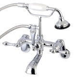 Kesten Wall-Mount Tub Faucet with Hand Shower
