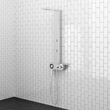 Kiden Pressure Balance Stainless Steel Shower Panel with Hand Shower - Polished Finish