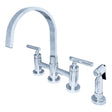 Kipsen Bridge Kitchen Faucet with Brass Sprayer