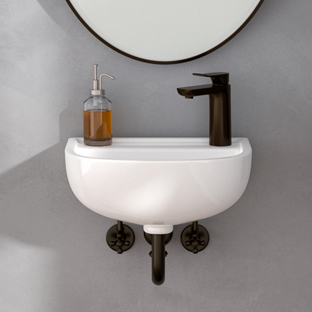 Landrum Vitreous China Wall-Mount Sink
