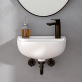 Landrum Vitreous China Wall-Mount Sink