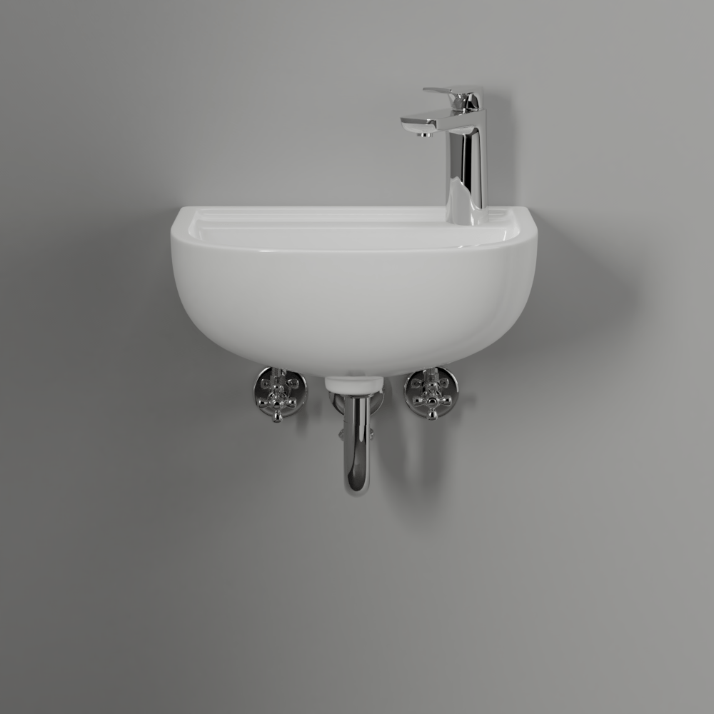 Landrum Vitreous China Wall-Mount Sink