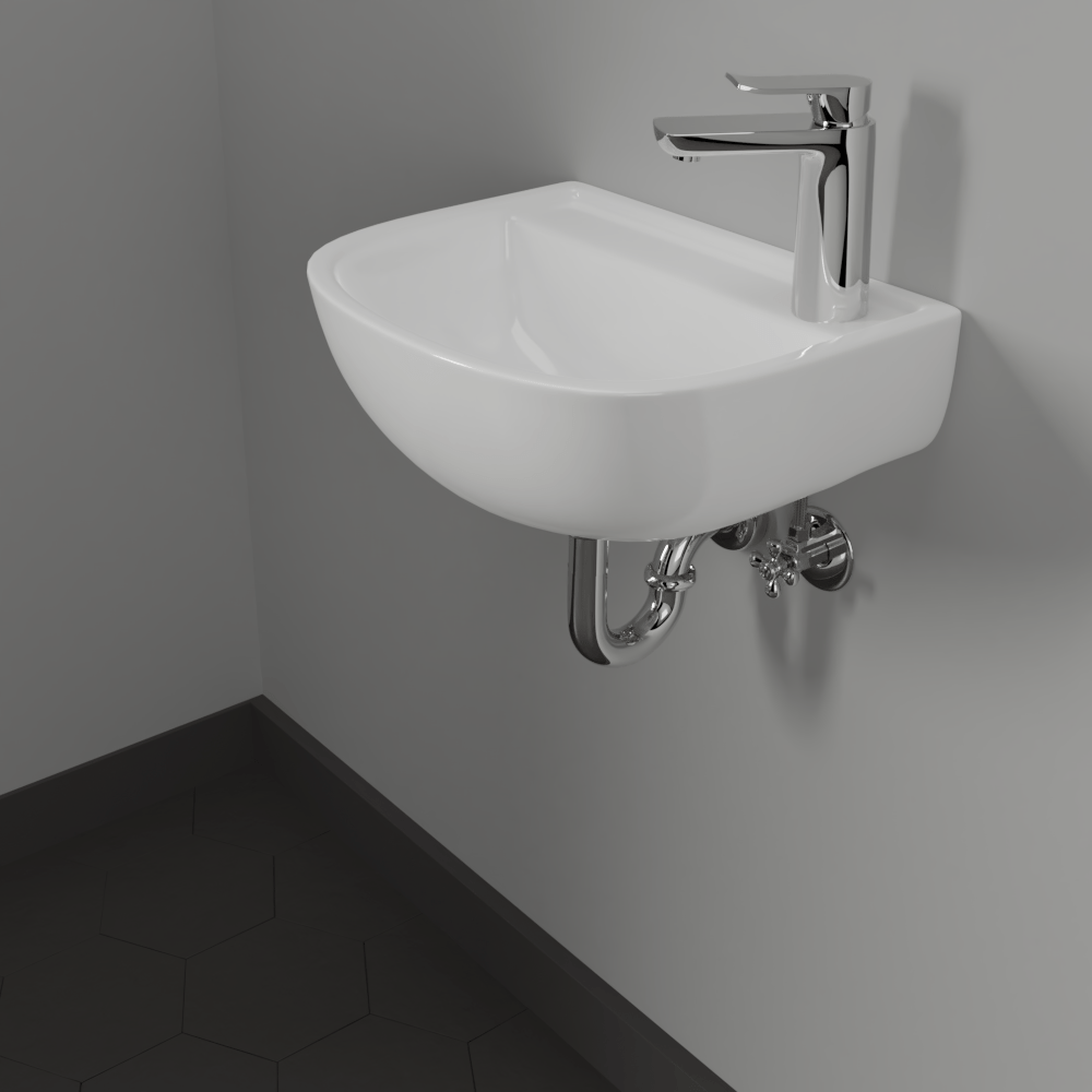 Landrum Vitreous China Wall-Mount Sink