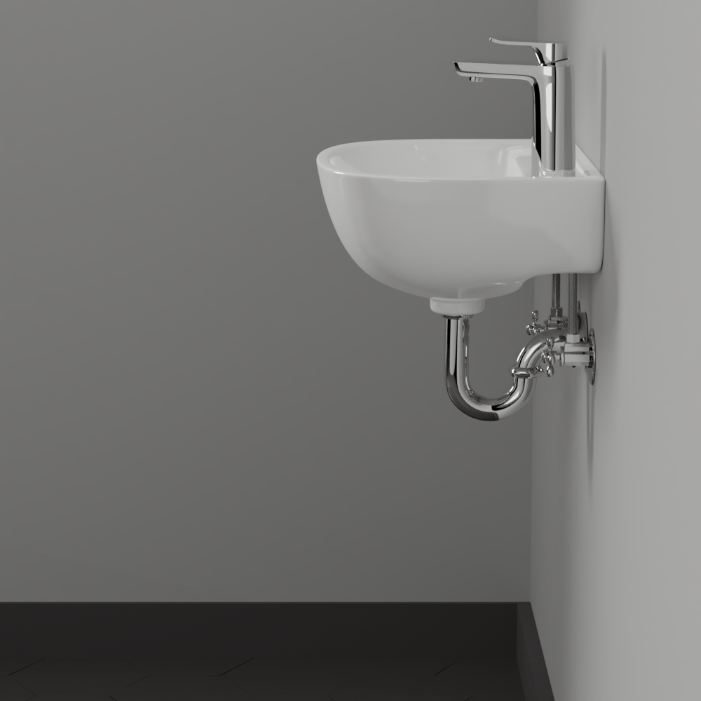 Landrum Vitreous China Wall-Mount Sink